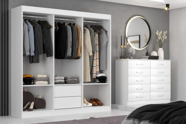 PROMOÇÃO CÔMODA MARBELA 0.92 CM - 10 GAVETAS -EVIDÊNCIA MÓVEIS - Imagem 3