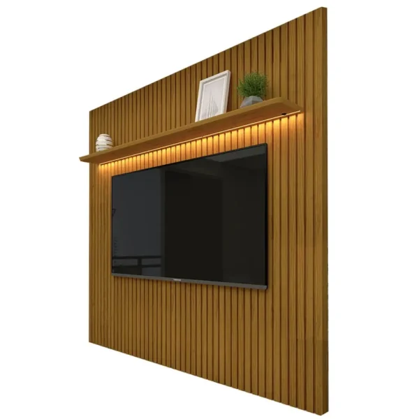 PAINEL NOBRE 1.85 COM LED PARA TV ATÉ 75 POLEGADAS 100% MDF - GELIUS - Imagem 2