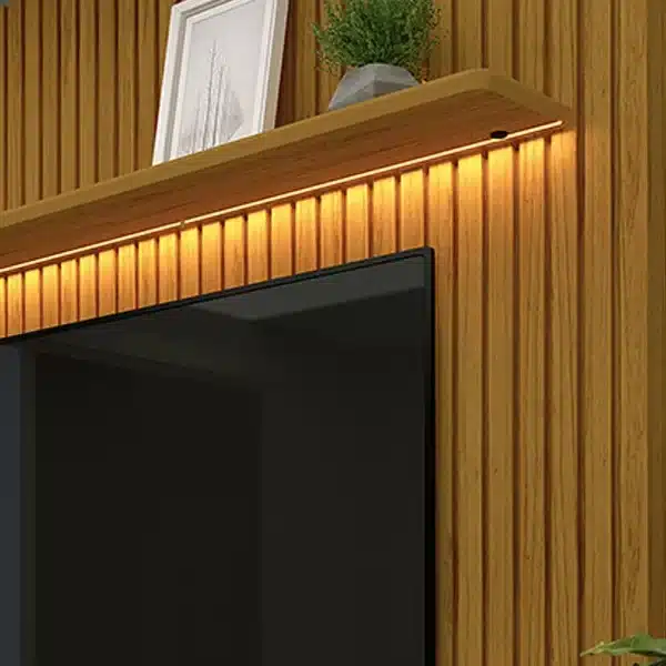 PAINEL NOBRE 1.85 COM LED PARA TV ATÉ 75 POLEGADAS 100% MDF - GELIUS - Imagem 6