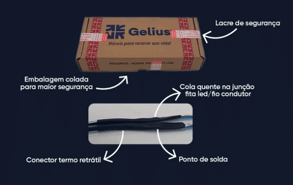 RACK NOBRE 2.10 - 2 PORTAS 1 GAVETA E NICHO C/ LED TV ATÉ 84 POLEGADAS - GELIUS - Imagem 11