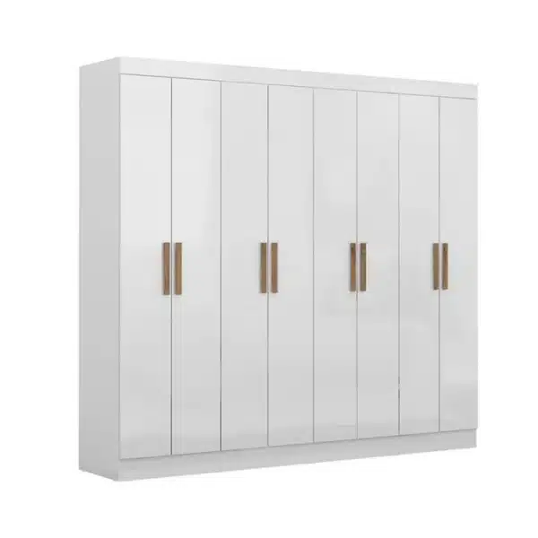 GUARDA ROUPA HOLANDA 2.20 CM C/ 8 PORTAS 4 GAVETAS COM CORREDIÇAS TELESCÓPICAS - MAXEL