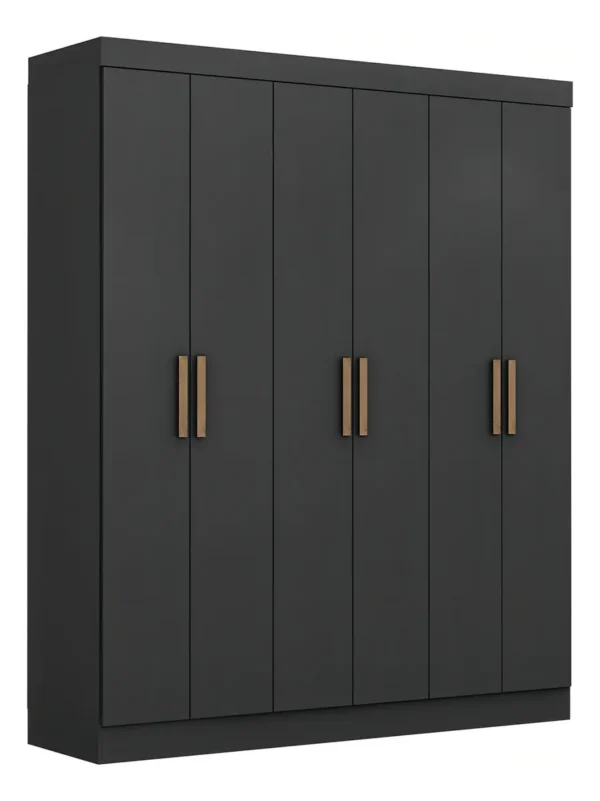 GUARDA ROUPA HOLANDA 2.20 CM C/ 8 PORTAS 4 GAVETAS COM CORREDIÇAS TELESCÓPICAS - MAXEL - Imagem 2