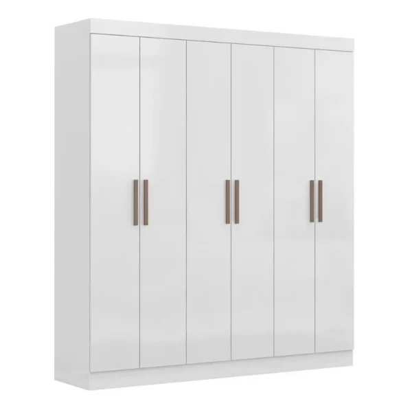 GUARDA ROUPA PARIS 1.80 CM - 6 PORTAS 2 GAVETAS INTERNAS C/ CORREDIÇAS TELESCÓPICAS – MAXEL - Imagem 2