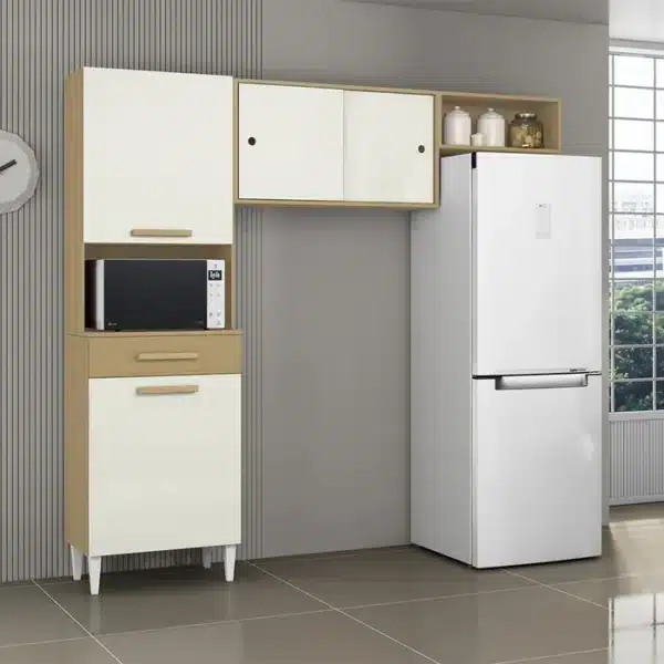 COZINHA ISABELLE 2.0 COMPACTA C/ 4 PORTAS E 1 GAVETA - ARAMÓVEIS