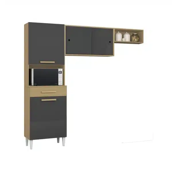 COZINHA ISABELLE 2.0 COMPACTA C/ 4 PORTAS E 1 GAVETA - ARAMÓVEIS - Imagem 7