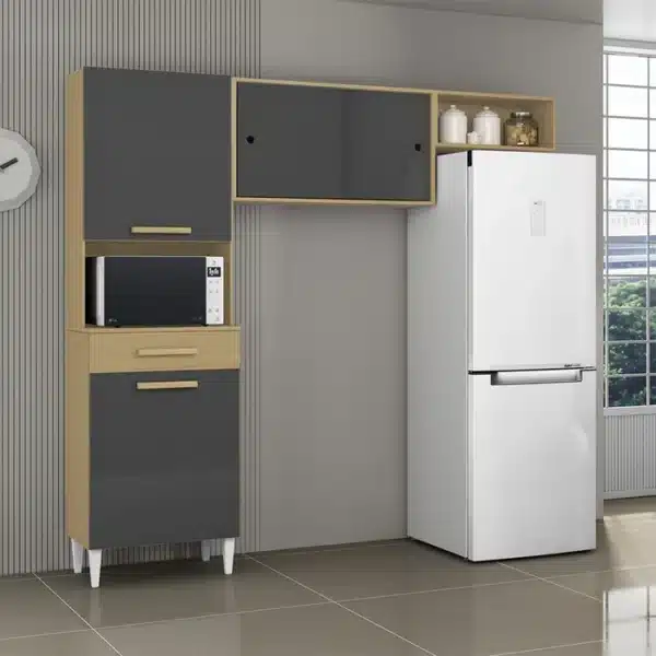 COZINHA ISABELLE 2.0 COMPACTA C/ 4 PORTAS E 1 GAVETA - ARAMÓVEIS - Imagem 9