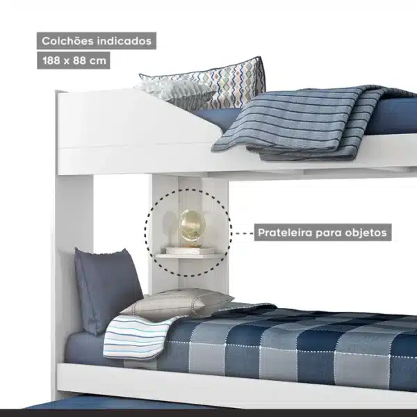 TRELICHE INDY COM CAMA AUXILIAR  - CONQUISTA MÓVEIS - Imagem 4