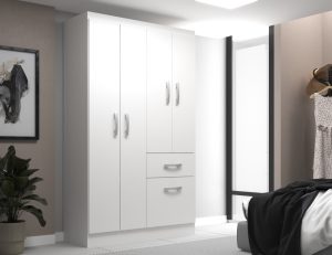 GUARDA ROUPA NEW MARBELA 0.92cm C/ 5 PORTAS 1 GAVETA -EVIDÊNCIA