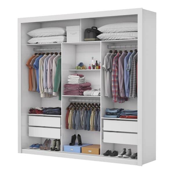 GUARDA-ROUPA 3 PORTAS CLARA PLUS - CARIOCA MÓVEIS - Imagem 2
