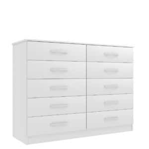 PROMOÇÃO CÔMODA MARBELA 0.92 CM - 10 GAVETAS -EVIDÊNCIA MÓVEIS