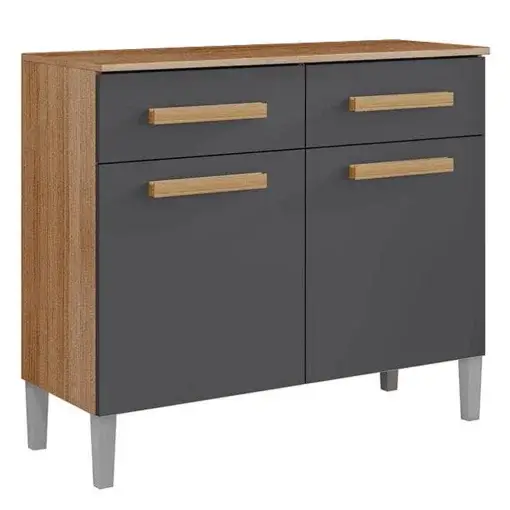 BALCÃO JUMA 90CM C/ 2 PORTAS E 2 GAVETAS - ARAMÓVEIS