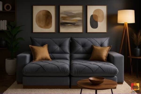 PROMOÇAO - SOFÁ GRAN BELLO PLUS 2.50 RETRÁTIL E RECLINÁVEL MOLAS ENSACADAS E 04 ALMOFADAS DECORATIVAS - VILMA - Imagem 2