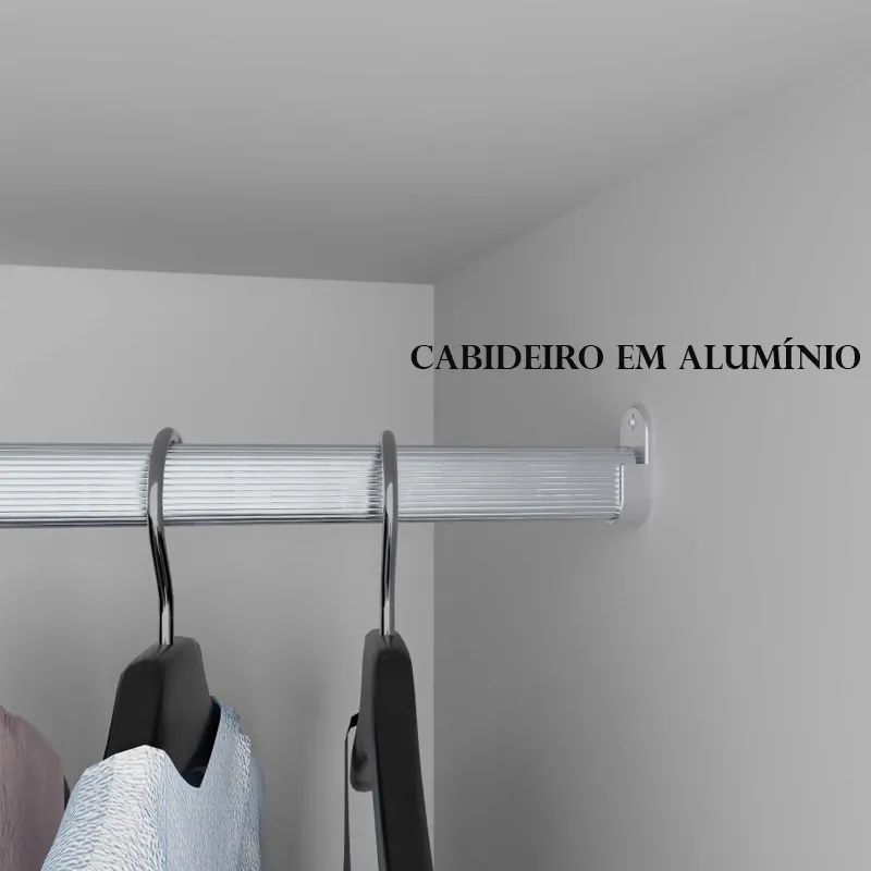 GUARDA ROUPA DINAMARCA 1.80 C/ 6 PORTAS 9 GAVETAS - SALLÊTO - Imagem 3