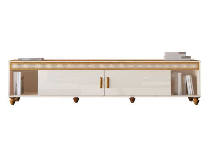 PROMOÇÃO - RACK COMODORO 1.80 - PARA TV ATÉ 60 POLEGADAS E PORTAS DESLIZANTES - EDN MÓVEIS