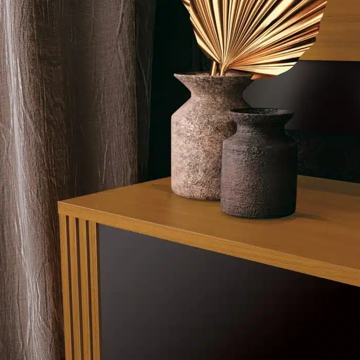 RACK LEGACY 1.60 - PARA TV ATÉ 60 POLEGADAS E 2 PORTAS C/ DETALHE RIPADO - EDN MÓVEIS - Imagem 8