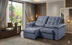 SOFÁ MADRI 2.00 RETRÁTIL E RECLINÁVEL - KAIRÓS ESTOFADOS