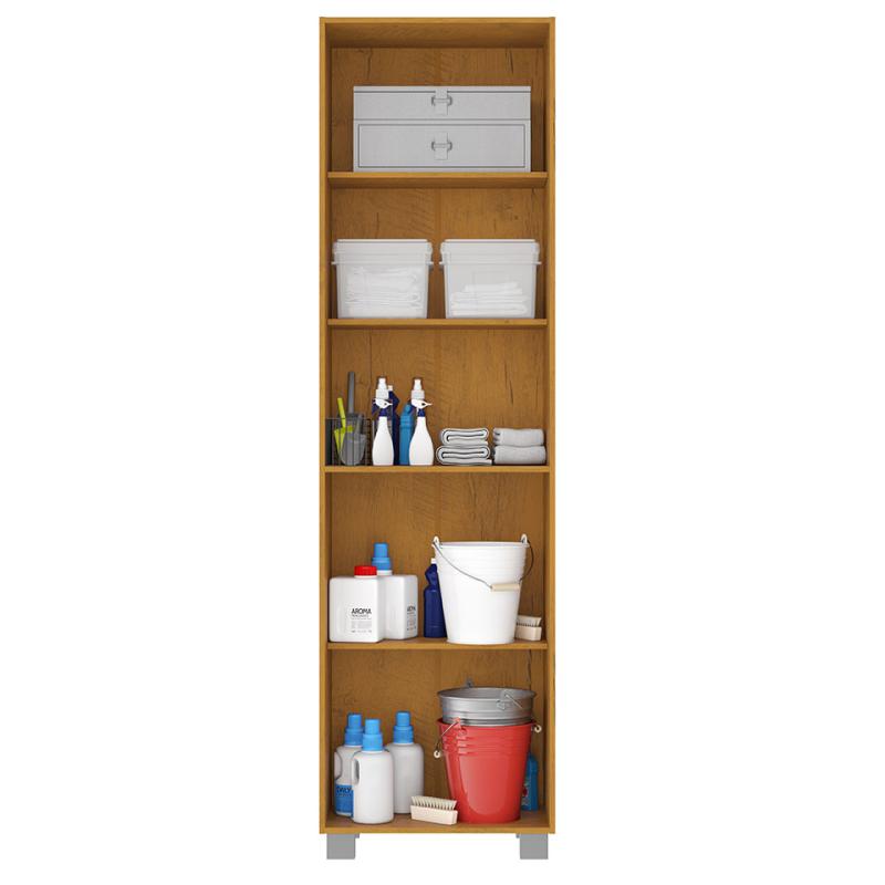 ARMÁRIO MULTIUSO DALLAS 0.50 CM COM PÉS, DUAS PORTAS E 4 PRATELEIRAS - SAN MARINO - Imagem 3