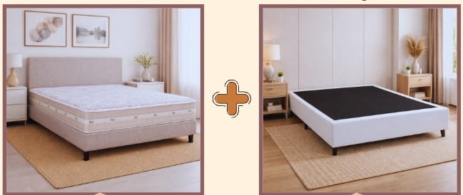 PROMOÇÃO - COLCHÃO CARBON MOLAS ENDACADAS + BASE SIMPLES