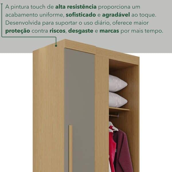 GUARDA ROUPA FORTALEZA MODULADO 1 PORTA - SALLETO - Imagem 3