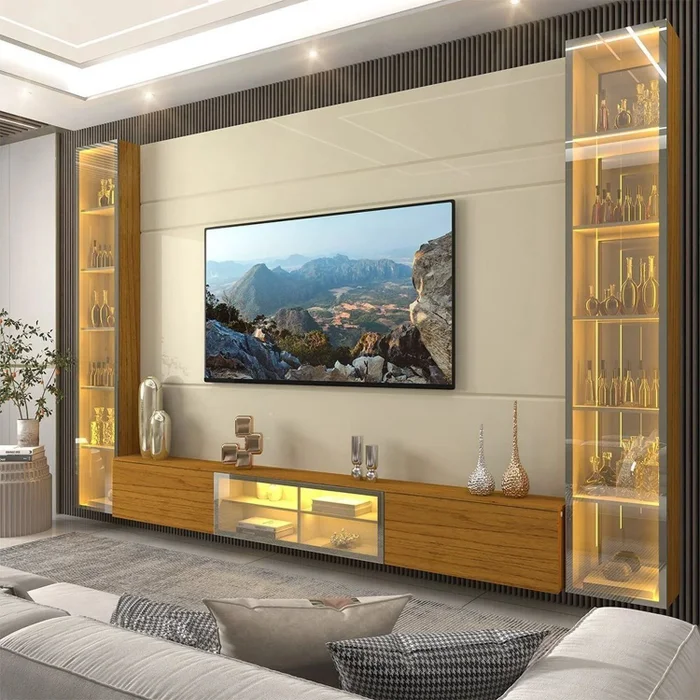 HOME LUMINARE 2.95 + 2 CRISTALEIRAS - TV ATÉ 85" - GELIUS