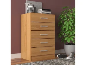CÔMODA 65cm - 5 GAVETAS - EVIDÊNCIA - CINNAMOMO