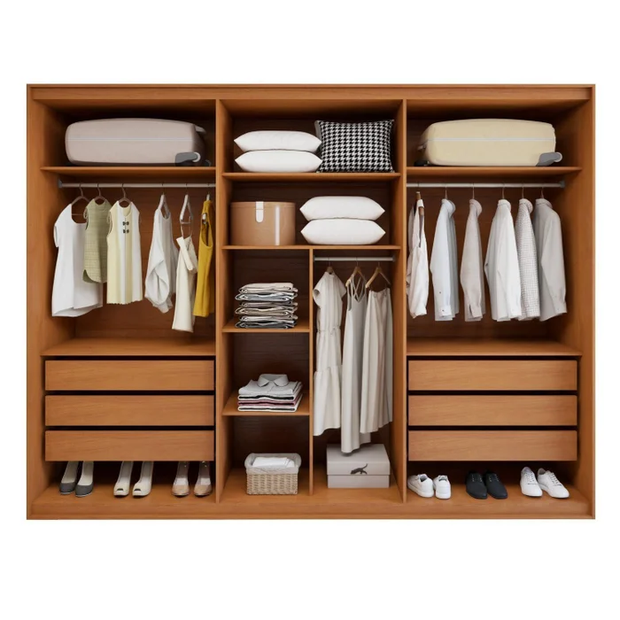 GUARDA ROUPA SUAVITÁ 2.70 CM COM 6 PORTAS 6 GAVETAS, 100% MDF - LOPAS - Imagem 4