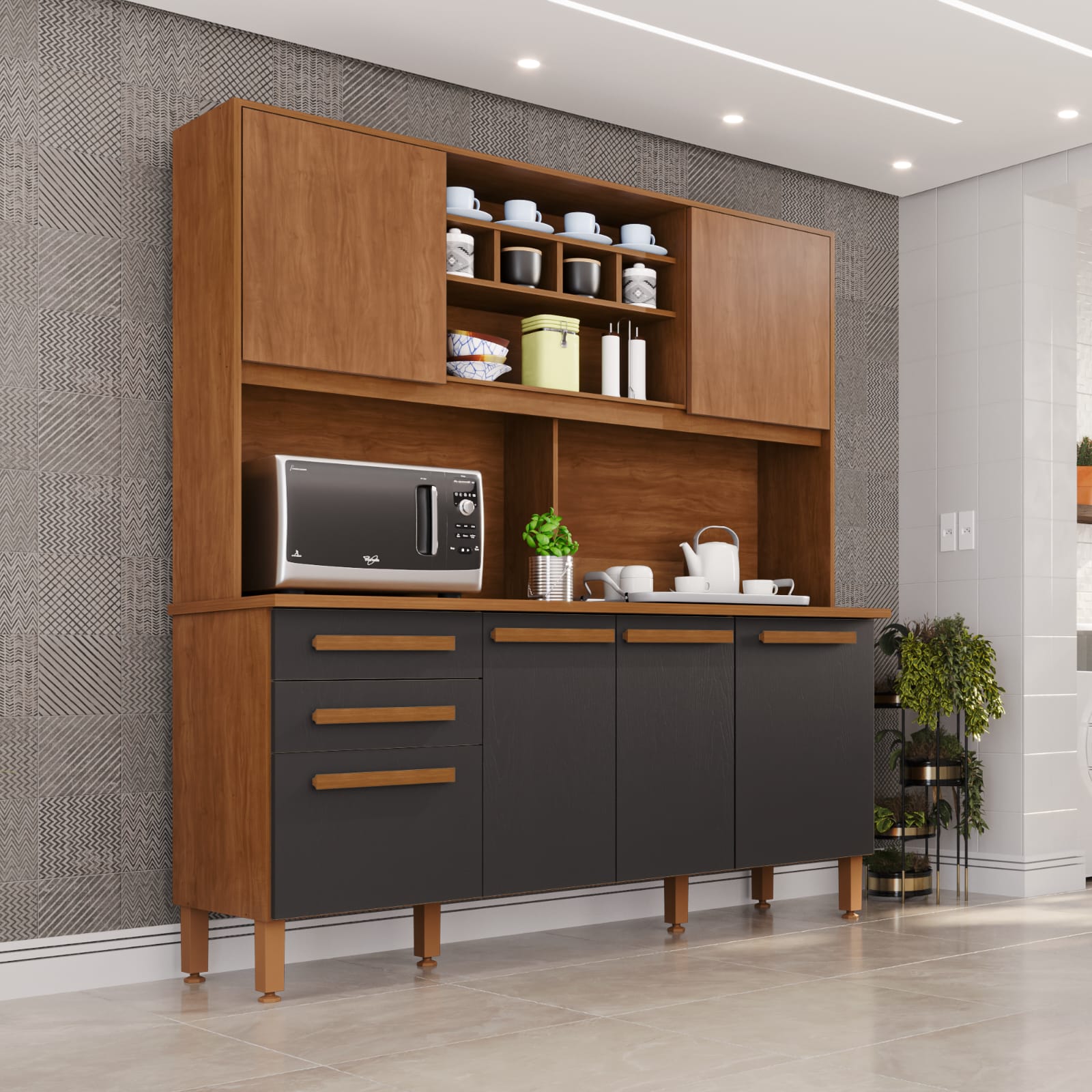COZINHA LUNNA/LARA 1.62 - 5 PORTAS – IMOP - Imagem 2