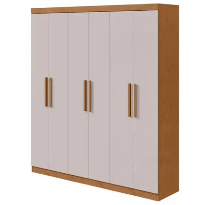 GUARDA ROUPA ANDARA 1.77 CM C/ 6 PORTAS E 2 GAVETAS - LOPAS - Imagem 5