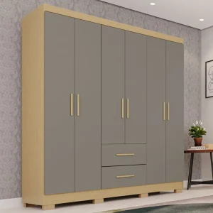 GUARDA ROUPA ESTRELA PREMIUM 1.50 - 6 PORTAS - SALLETO
