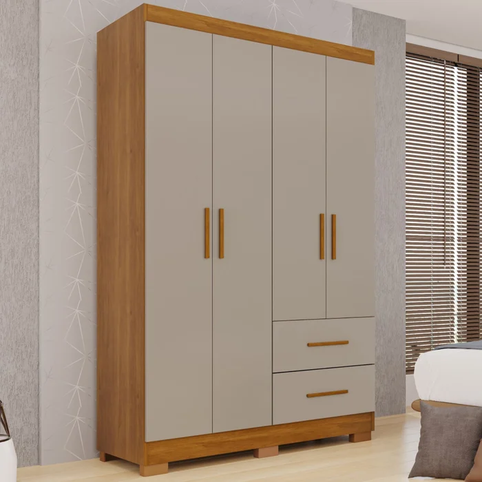 GUARDA ROUPA ESTRELA PREMIUM 1.00 - 4 PORTAS - SALLETO