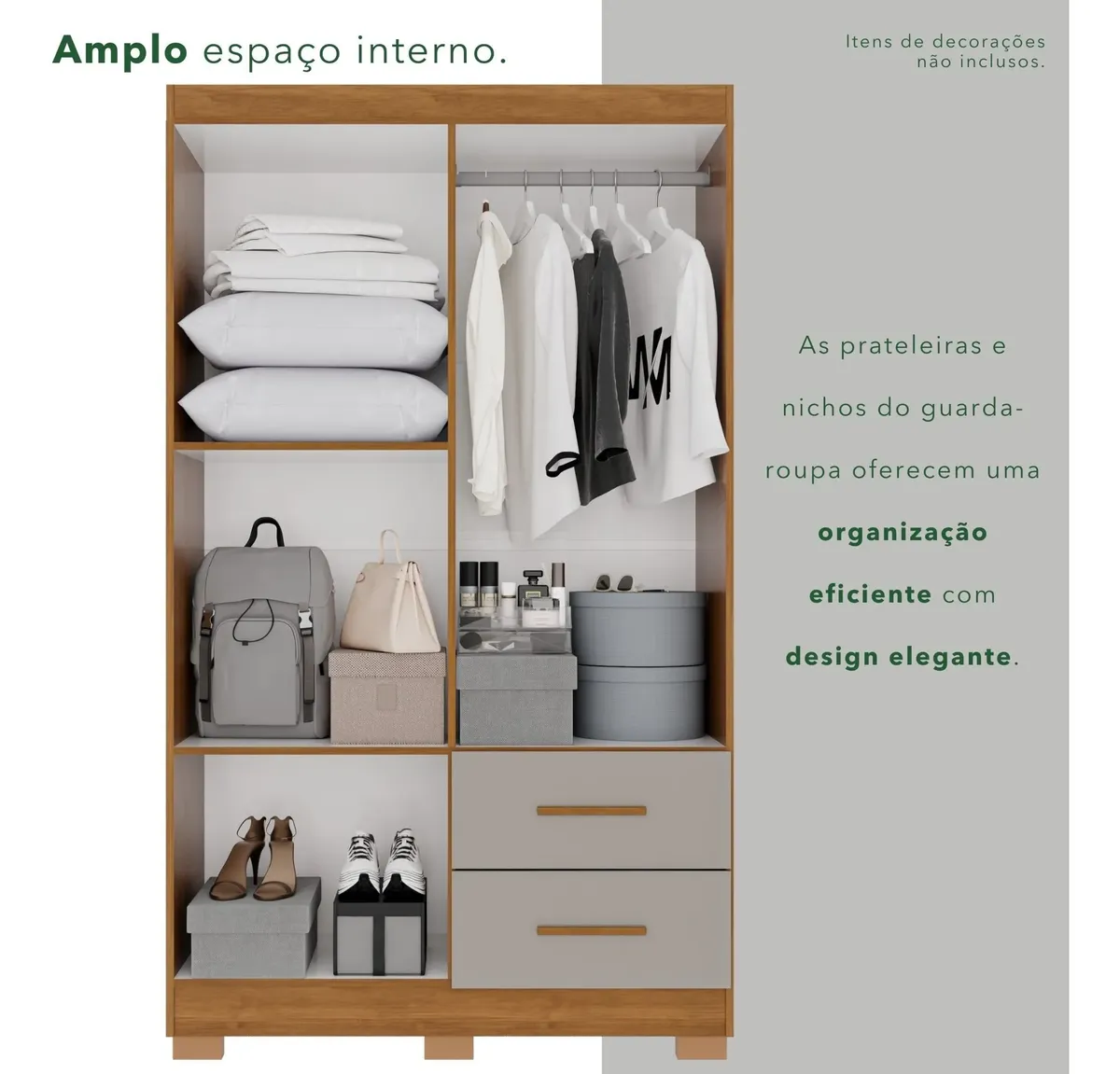 GUARDA ROUPA ESTRELA PREMIUM 1.00 - 4 PORTAS - SALLETO - Imagem 4